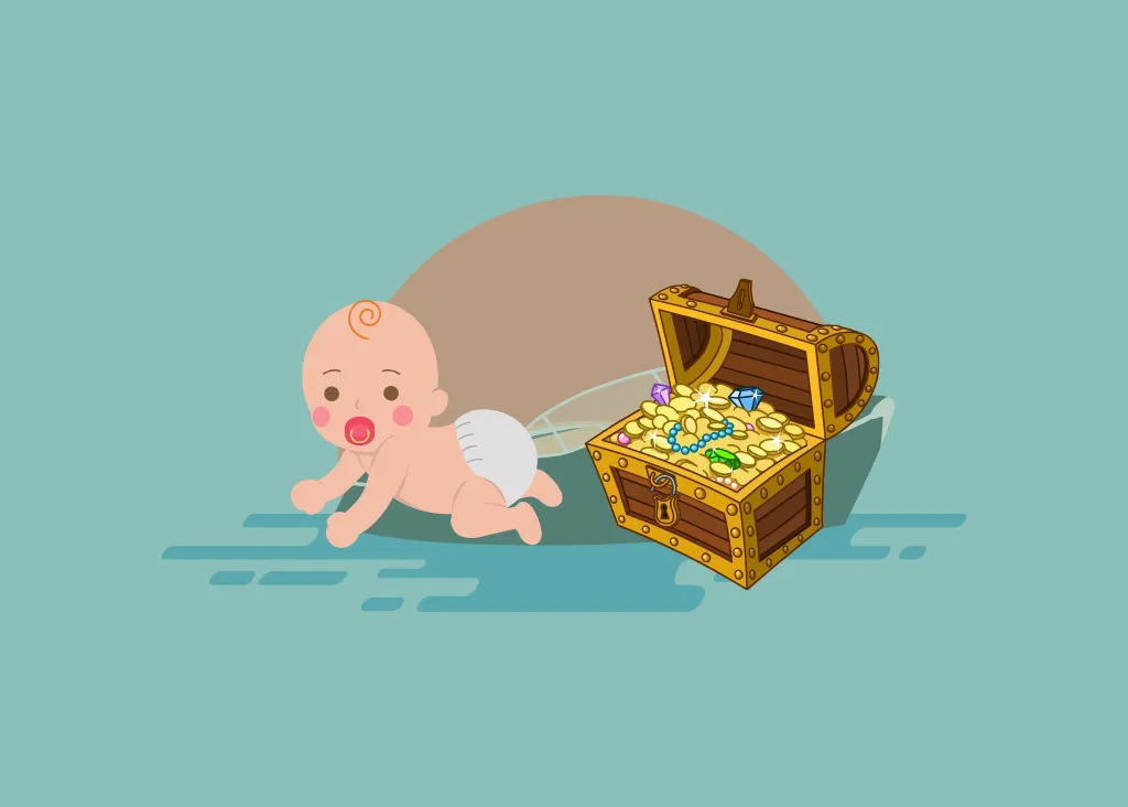 愛情人格心理測驗測驗結果：（F）嬰兒和金銀財寶