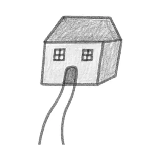 屋樹人測驗：房子與路的畫法-恰當的路