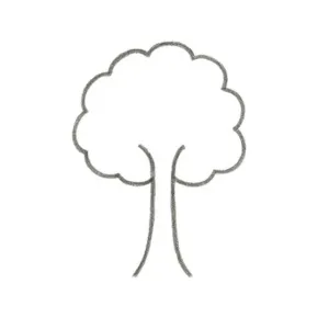 屋樹人測驗：樹幹結構-兩頭粗中間細樹幹