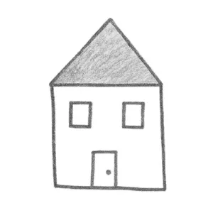 屋樹人測驗：畫出屋頂是尖角形狀