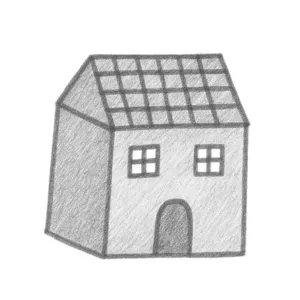 屋樹人測驗：畫出格子狀屋頂