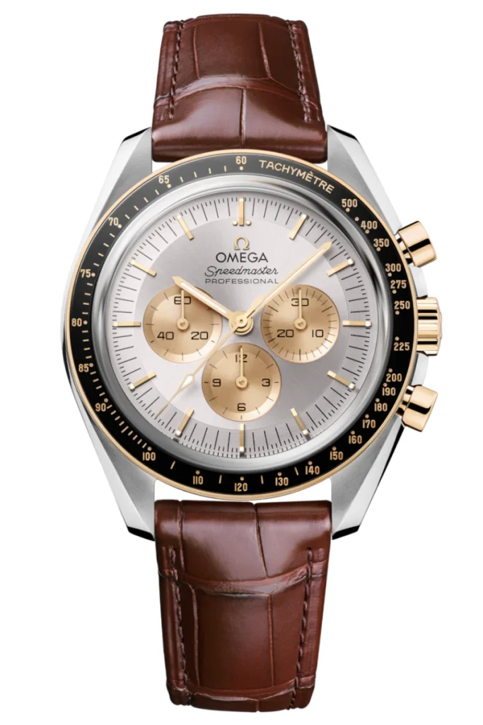 Omega Speedmaster Moonwatch 棕皮帶
